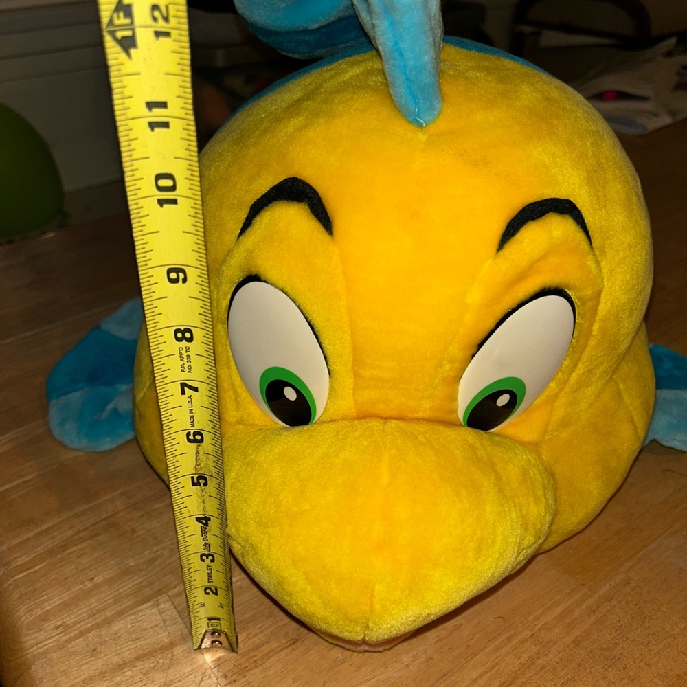 Flounder from Disneys the little mermaid  plush stuffed animal vintage